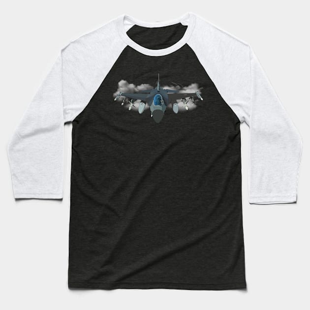 fighter plane Baseball T-Shirt by GilbertoMS